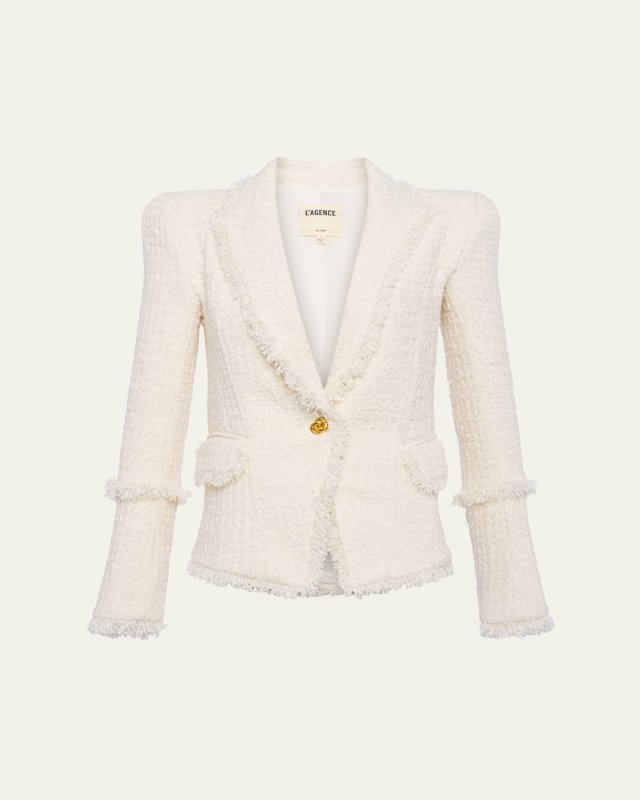 Kaisley Waffle Tweed Blazer